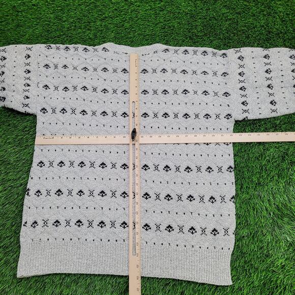 Vintage 80s MOD Sweater Medium 22x26 Baggy USA - Picture 5 of 11